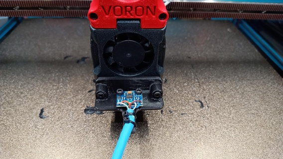 voron input shaper mount adxl345 - afterburner head voron 2 4 adxl345 input shaper  3d print model - Mito3D