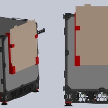 Voron v24 fléchir assiette titulaire soutien 3d print model - Mito3D