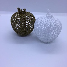 voronoi apple art dish cut home fruits deco orange banana pear 3d print model - Mito3D