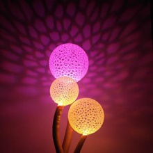 voronoi blowball flower lighted decoration art outdoor ligthed beautiful diy lamp 3d print model - Mito3D