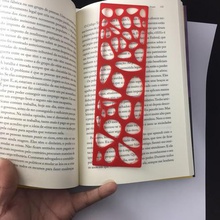 voronoi segnalibro art marcador livro 3d print model - Mito3D