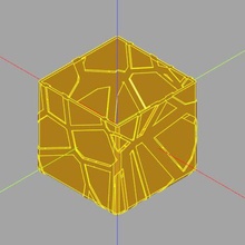 Voronoi caixa arte matemática cadquery personalizador suporte recipiente 3d print model - Mito3D