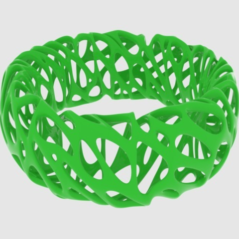 voronoi braccialetto 2 gioielli Moda 3d di art bangle cellulare cool arredamento la decorazione divertente casa per matematica arte moderna office organico bracciale suddivisione giocattolo giocattoli 3D print model - Mito3D