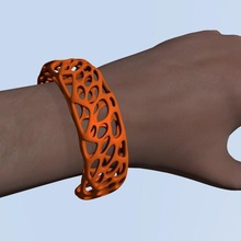 voronoi-Armband Schmuck Armbänder 3d print model - Mito3D