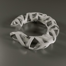 voronoi pulsera joyería 3d print model - Mito3D
