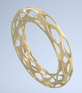 voronoi braccialetto voronoi braccialetto 3d print model - Mito3D