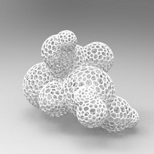 voronoi buble burbujas escultura Arte colección deco 3d print model - Mito3D