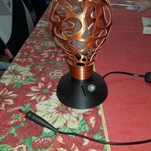 voronoi bulb lamp pnj light 3d print model - Mito3D