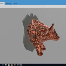 de voronoi toro.art.animal 3d print model - Mito3D