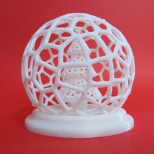 de voronoi l'arbre noël globe art décoration 3d print model - Mito3D