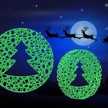 voronoi Noël roue ornement arbre style balles heureux 2020 célébrer joyeux fête voro rustique trou trous Balle pendentif Patate noel renne flocon 3d print model - Mito3D