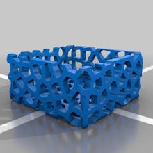 voronoi cube art calibration illumination leds light lumina 3d print model - Mito3D