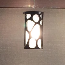 de voronoi cylindre la lampe maison décor makeredchallenge lumière l'abat-jour cuisine design d'intérieur forme cylindrique chambre à coucher 3d print model - Mito3D
