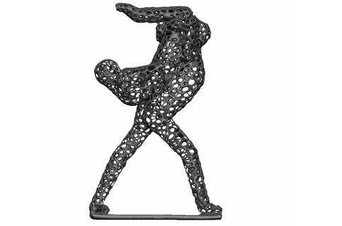 voronoi Danse art danseurs sculpture sculptures bustes 3d print model - Mito3D