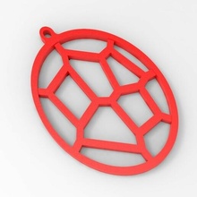 voronoi orecchino gioiello 3d print model - Mito3D