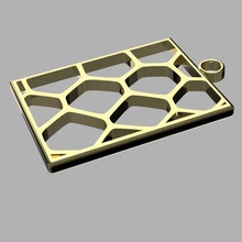 voronoi brincos jóias 3d print model - Mito3D