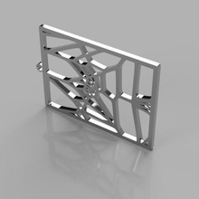 de voronoi pendientes v3 joyería 3d print model - Mito3D