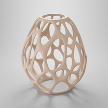 voronoi easter egg holiday spring vase decoration decorative home houseware homedecor modern organic shape 3d print model - Mito3D