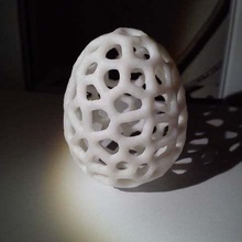 voronoi uovo art matematica arte 3d print model - Mito3D