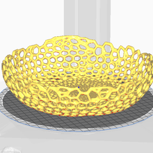 voronoi fruit bowl - 3d print model - Mito3D