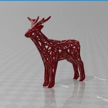 voronoi de cabra a arte animais 3d print model - Mito3D