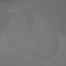voronoi kalp ev dekor 3d print model - Mito3D