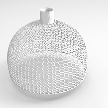 Voronoi luminária 4cm suporte cesta cabeceira arte esculpir escultura Projeto designar luz 3d print model - Mito3D