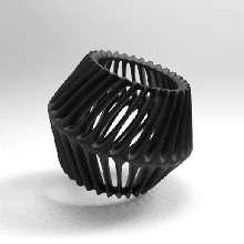 voronoi lampe générique paramétrique 3d print model - Mito3D
