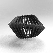 voronoi lampada generico parametrico 3d print model - Mito3D