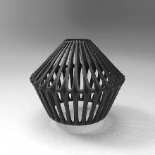voronoi lampada generico parametrico 3d print model - Mito3D