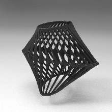 Voronoi luminária genérico paramétrico 3d print model - Mito3D