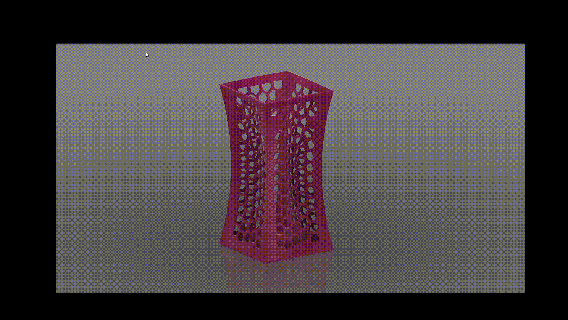 voronoi lamp vase 03 Home 3d modelled 3d print model - Mito3D