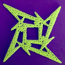 voronoi metallica logo art 3d print model - Mito3D