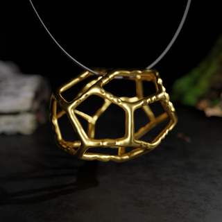 voronoi nacklaces 3dprinting pattern necklace jewelry accessory geometric 3d print model - Mito3D