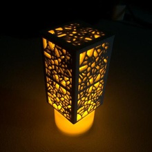 voronoi luz da noite casa 3d print model - Mito3D