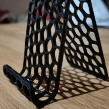 Voronoi orgânico phone escrivaninha ficar pé 3d print model - Mito3D