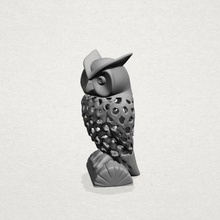 voronoi owl various 3d print house human people characters miniatures figurines statue sculpture animal dog 3d print model - Mito3D