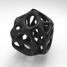 voronoi parametric lamp cube 3d print model - Mito3D