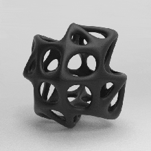 voronoi paramétrico lámpara cubo 3d print model - Mito3D