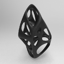 voronoi paramétrico lámpara cubo 3d print model - Mito3D