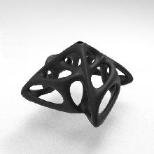 voronoi parametrisch Lampe Würfel 3d print model - Mito3D