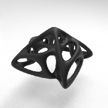 voronoi parametric lamp cube 3d print model - Mito3D