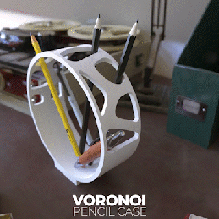 Voronoi kalem durum kılıf 3d baskı kutusu Kırtasiye organizasyon sıra Aksesuarlar pla özelleştirilebilir Sanat tasarım kendin yap işlevsel zarif 3dmodeling benzersiz yaratıcı 3d print model - Mito3D