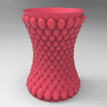 voronoi matita contenitore geometria vaso 3d print model - Mito3D