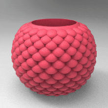 voronoi lápiz envase geometría florero 3d print model - Mito3D