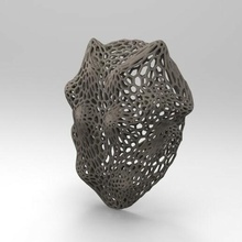 Voronoi pvd mascarar arte cara deco designar paramétrico útil moda 3d print model - Mito3D