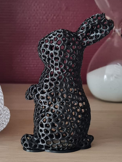 Voronoi tavşan 3d print model - Mito3D