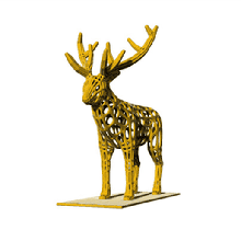 voronoi rojo ciervo 3d print model - Mito3D