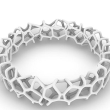 voronoi Ring Schmuck Mathematik Kunst parametrisch Design generativ 3d print model - Mito3D