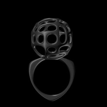 de voronoi l'anneau bijoux trous 3d print model - Mito3D
